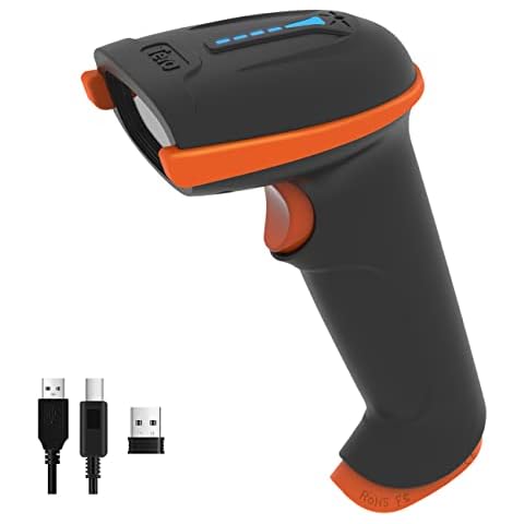 Tera Wireless Barcode Scanner with Battery Indicator Cover