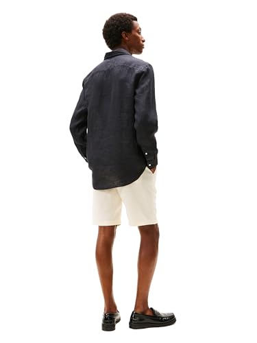 Tommy Hilfiger Men's Long Sleeve Casual Linen Button Down Shirts in Regular Fit4