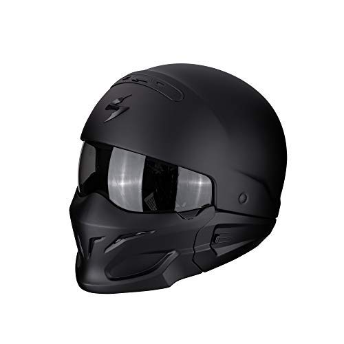 Scorpion - Casco para moto Exo-Combat, negro mate, XL