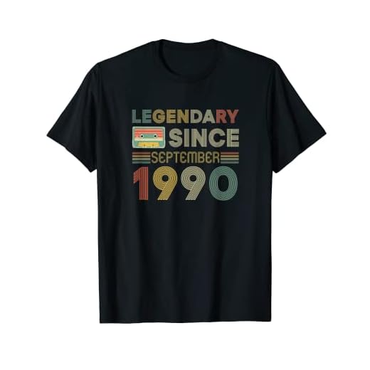 Nacidos en 1990 Septiembre Regalo Cumpleaños 30 años Hombre Camiseta