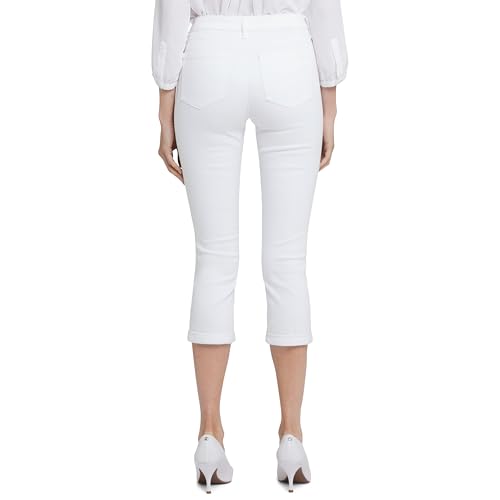 NYDJ womens Chloe Capri Jeans, Optic White, 14 US4