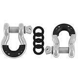 Mishimoto 3/4” Steel D-Ring Shackle Set, 2 Pieces, Gray