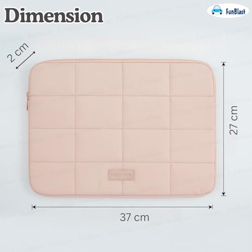 Image of FunBlast Padded Laptop Cover Bag - Laptop Sleeve Bag, Multifunctional Shockproof, Waterproof Laptop Case, 14 Inches Business Bags for Business, Travel, College (Pink)