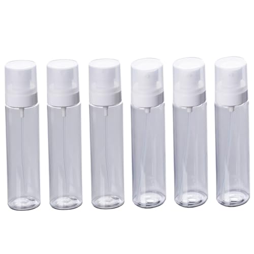 OATIPHO 6個 透明装瓶 入り スプレーボトル ポンプボトル 携帯用 詰め替え容器 防漏設計 軽量 持ち運び便利 ローション シャンプー 化粧水対