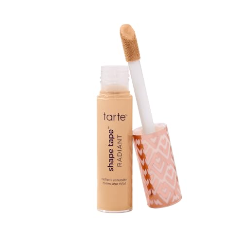 tarte shape tape radiant concealer – Medium-Coverage, Radiant Finish for Under Eye Concealer for Dark Circles, Fine Lines, Redness & Discoloration, Hydrating, Vegan, Cruelty Free