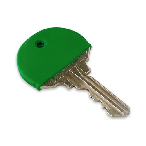 Lucky Line Extra Large Industrial Size Key Caps, Identifier, Key Finder, 4 Pack Assorted Colors (16004) (Color May Vary)