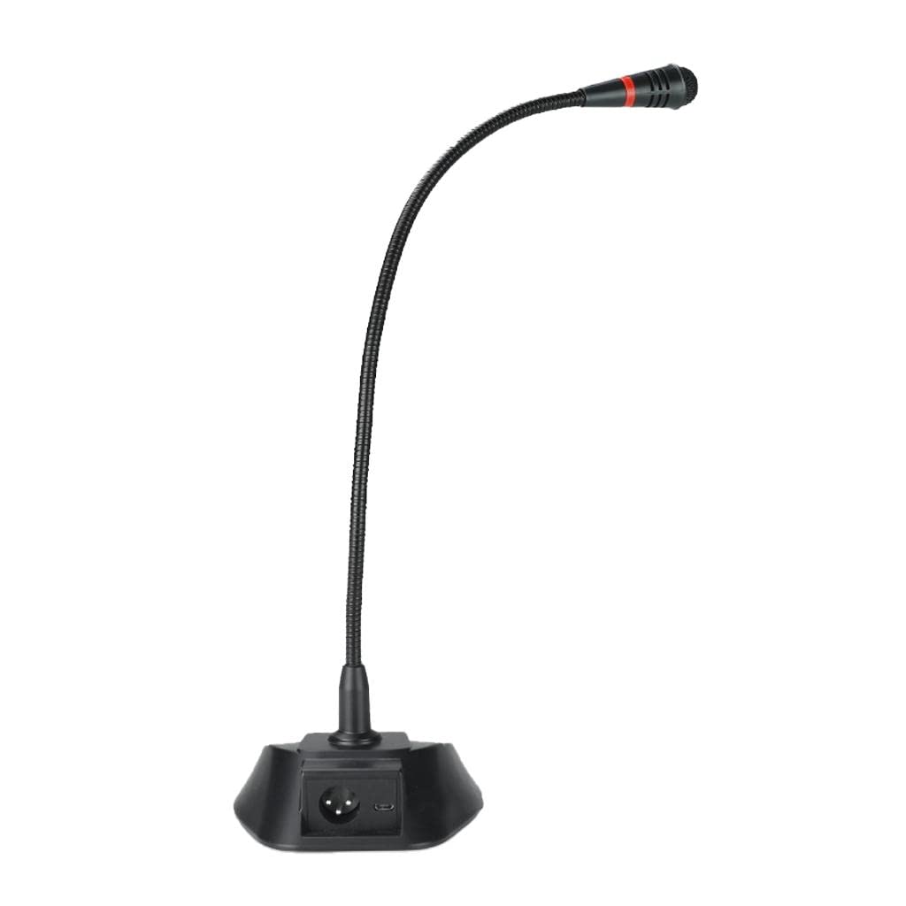 Microfono USB professionale da scrivania, cardioide, direzionale, 3,5 mm, per PC, plug and play, supporto regolabile a collo d'oca, per riunioni e live streaming e design con rumore