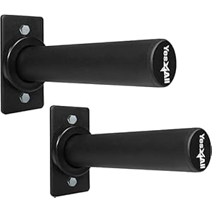 Yes4All Wall Mounted Weight Plate Holder – Fits 2″ Olympic Weight Plate (Single & Pair)