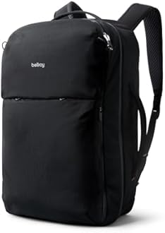 Bellroy Lite Travel Pack 38L (carry-on backpack, large travel backpack for international travelers, with laptop pocket, interior packing cells and tuck-away shoulder straps)