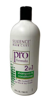 Silkience Pro Formula 2 In 1 Shampoo & Conditioner 32 Fluid Ounce, Provitamin B5, Aloe Vera & Soy Protein Cruelty Free, Single Bottle #TOP1