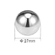 sourcing map Lagerkugeln Präzisionskugeln G200 20mm-35mm aus 304 Edelstahl 27mm (1 Stück)