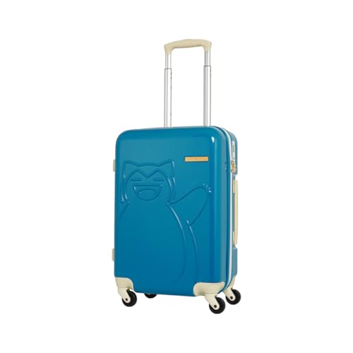 衣類用圧縮袋付き ポケモン スーツケース S カビゴン 37L キャリーケース キャリーバッグ (ブルー)