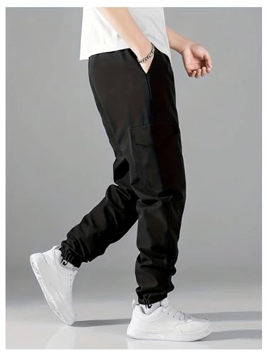 GORGLITTER Boy's Cargo Pants Sweatpants Joggers Casual Fall Flap Pockets Baseball Athletic Golf Street Sweat Pants 20253