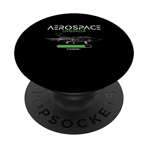 Ingeniero Aeroespacial Aviación Avión Piloto Avión Aeródromo PopSockets PopGrip Intercambiable