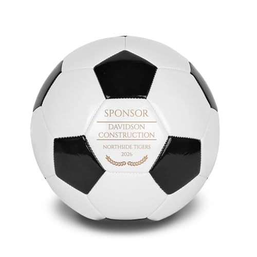 MYETCHEY Custom Engraved Soccer Ball Sponsor Gift