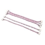 ZSDZFYLLK 5 Pcs 4Pin Cable 2.54mm Pitch Female to Female JST XH Connector Ribbon Cables Wire Adapter 20cm