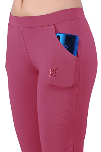 Image of Women Regular Fit Activewear Track Pant | Mid Rise, Stretchable with Side Pockets, Plus Size Athleisure Track Pant for Women | Breathable Fabric for Gym, Workout, Sports & Casual Wear