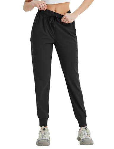 baleaf Women's Cargo Joggers Hiking Pants with Pockets Lightweight Jogger Quick Dry Sweatpants2