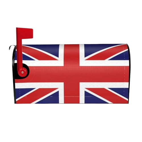 Cubierta magnética para buzón de la bandera inglesa para decoración de jardín, con apertura curva y decoración magnética para exteriores