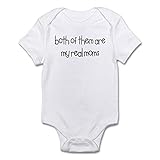 CafePress Both of Them are My Real Moms Infant Creeper Cute Infant Bodysuit Baby Romper Cloud White