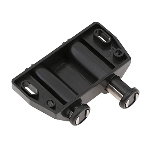 HOJLKLD Magnetic Touch Latch, 2 Pack Cabinet Push Open Double Magnetic Door Latches and Catches (Black)