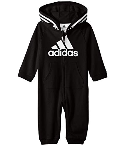 adidas Mono para bebés y niños, adi negro, 6 meses