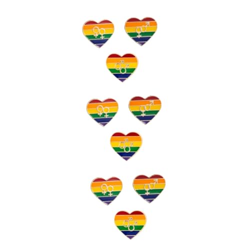 Broche gay insigne de dessin animé en forme de coeur pour la fierté LGBT
