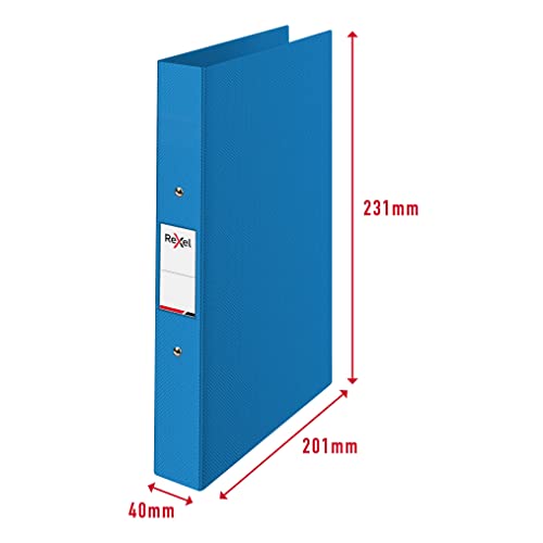 Rexel Choices, A4 Ring Binder, 25 mm Spine, 190 Sheet Capacity, File Folder, Document Organisation, Blue, Pack of 3, 2115728 - Image 5