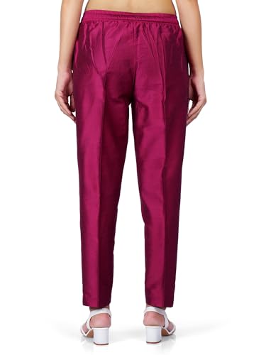 Image of Trouser Pants for Women,Stylish Trousers for Woman for Kurti Relaxed & Regular Straight fit Palazzo,Ethnic Bottom Formal Pants for Women Office wear Casual & Daily Use