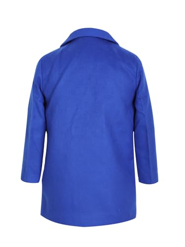 Image of CHKOKKO Girl's Wool Blend Stylish Standard Length Winter Wear Button Coat For Kids