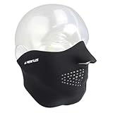 Seirus Innovation 6805 Original Neoprene Adjustable Face Masque - Winter Cold Weather Face Protection Black,Large