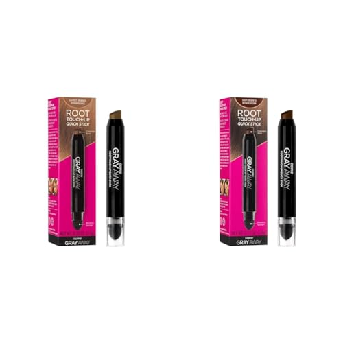 Everpro Gray Away Root Touchup Quik Stk Lightest Brown/Medium Blonde and Light Brown Hair Dye Sticks, 0.10oz and 0.1oz