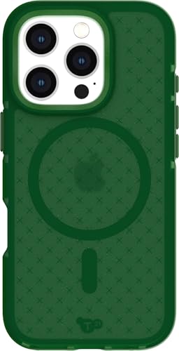 Image of Tech21 EvoCheck for iPhone 16 Pro - Compatible with MagSafe - Impact Protection Case - in Forest Green