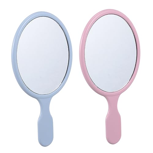 Ipetboom 2pcs espejo maquillaje portátil con luz
