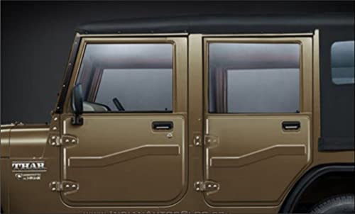 Image of BFRC 3D Gel Finish Car Door Transparent Handle Cup Scratch Guard Sticker Universal for Specific Brand (Pack of 4) (MRDRVAR) (Thar Mahindra)