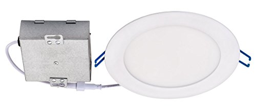 Topaz Lighting 12W Slim 6" Dimmable Recessed Ceiling Light, 4000K, White, Easy To Install, Save Time And Money, Energy Efficient Led Lighting #TOP2