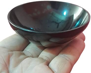 Black Tourmaline Bowl Crystal Bowl Agate Stone Gemstone Gem Bowl Hand Carved Polished Healing Chakras Stone Gemstone Gem Feng Shui Crystal Decor Gifts