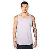 SMILODOX Herren Tank Top Pedro - Regular Fit ärmelloses Oberteil mit Rundhals, Größe:M, Color:Grau