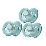 Playtex Baby Binky Orthodontic Pacifier with Air Comfort Shield, Medical Grade Silicone, Newborn Size, Mint Green, 3 Count