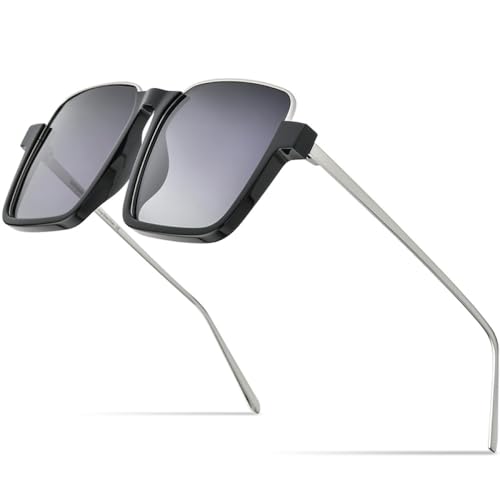 MUTYNE lunettes de soleil acétate monture carrée oversize et verre nylon