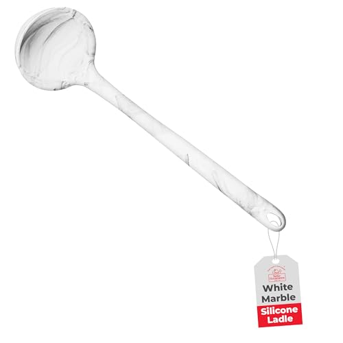 Better Houseware Silicone Cooking Utensils Set – Deep Ladle for Serving Soups, Stews & Sauces | Kitchen Utensils Set Silicone | BPA-Free & Dishwasher Safe (13")