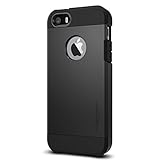Spigen Tough Armor iPhone SE Case with Extreme Heavy Duty Protection and Air Cushion Technology for iPhone SE 2016 - Black