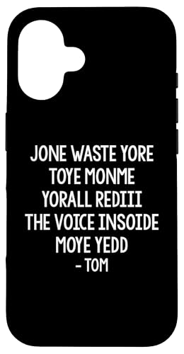 Carcasa para iPhone 16 Jone Waste Yore Toye Monme Funny Pop Miss You Punk Letras