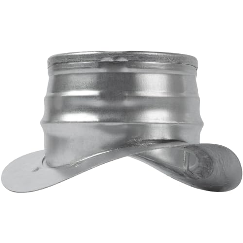 Repa Market Round Saddle Take Off For 6'' Inch Duct - 3'' Outlet Branch Extension - 90 Degree Splitter - Vent Duct Transition - Round Easy-Fit Galvanized Steel Hvac Takeoff Ducting thumb #5