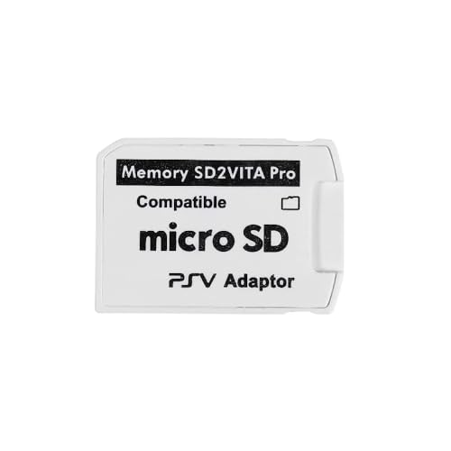 MultiAccesorios Adaptador SD2Vita 6.0 para PS Vita 1000/2000 | Compatible con microSD/TF hasta 256GB | para Sistema HENkaku 3.60 3.65 | Convertidor Rápido y Estable de Juegos PSV
