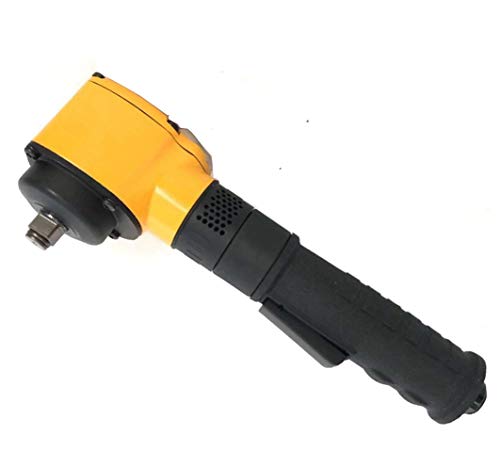 Jitterbug Extended Right Angle Air Impact Wrench 1/2 Inch Impact Gun Pneumatic Car Wrenches Tools Single Hammer Spanner Jumbo Hammer 176 ft/lb Torque Get Tight Spots