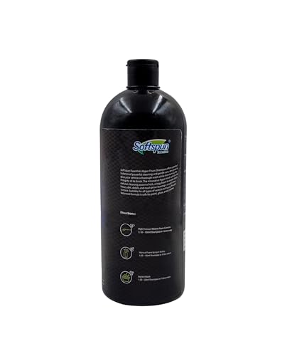 Image of SOFTSPUN Essentials 1 Liter Car & Bike Premium Liquid Shampoo | Extra Suds, Removes Tough Dirt & Grime| pH Neutral | Works with Bucket & Foam Cannon