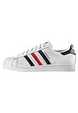 Forro textil adidas Superstar Foundation, Zapatillas Hombre, Blanco/Azul Marino/Rojo (Ftwbla/Maruni/Rojo), 39 1/3