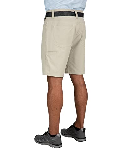 Simms Men's Challenger Shorts, Lightweight Fishing Gear, 9-Inch Inseam, Khaki, Size 32 Waist #TOP4