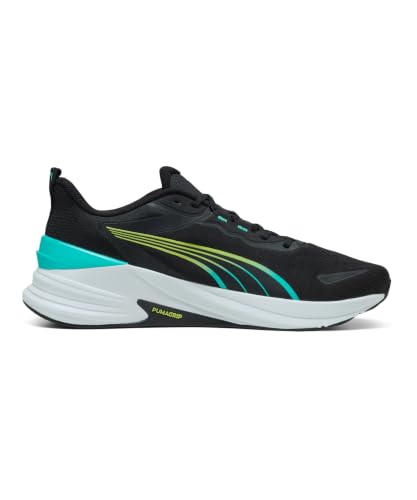 PUMA Chaussures de Training Action Pro Unisexe 44, Black White Intense Mint Sunny Lime Green